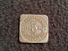 Stadtgemeinde Freudenstadt 5 Pfennig 1917 Notgeld Württemberg quadratische Münze