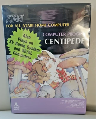 Centipede Cartridge Atari 400/800/XL/XE; RX8020; NOS; EXCELLENT Small Black Box - Image 1 of 4