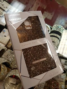100% Genuine Swarovski Crystal Samsung Galaxy Note 4 Back Cover Case - Picture 1 of 1