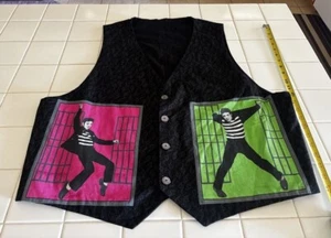 Elvis Presley Vest-Custom Made by Me One of a kind Cotten Fabric-Lrg to EX Lrg - Picture 1 of 4