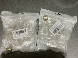 2 Pack Open Connectors Bulk Circle Jump Rings Necklace Bracelet Earring Silver - Picture 1 of 5