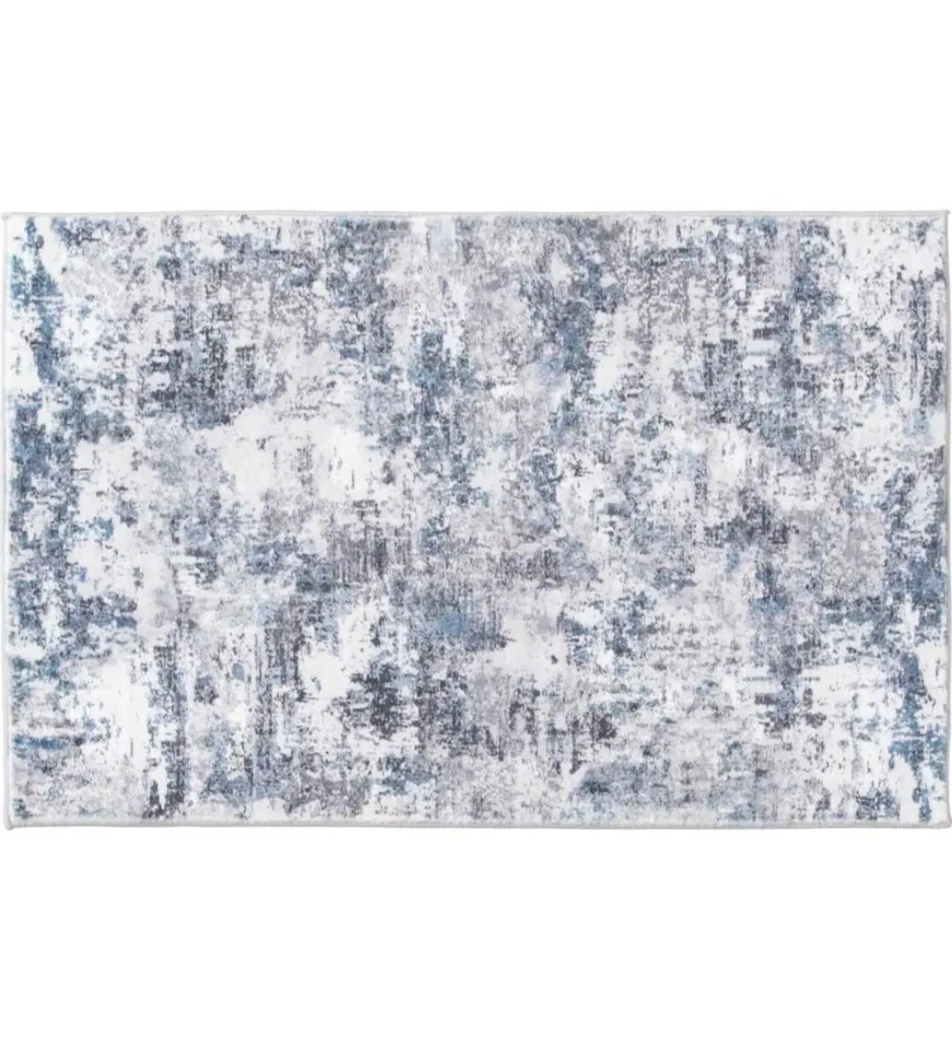 Adare Blue Doormat 2 ft. x 3 ft. Durable Polyester Area Rug by Home Decorators - Image 1 of 4