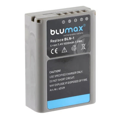 Blumax Akku passend für Olympus BLN-1 OM-D E-M1 E-M5 / PEN E-P5 F 1020 mAh