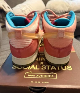 Größe 11 - Nike Social Status x Dunk Mid Strawberry Milk EINMAL GETRAGEN MIT KARTON - Bild 1 von 8