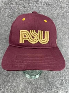Arizona State Sun Devils Hat Maroon Shiny ASU Logo Strap-Back Baseball Cap NCAA - Picture 1 of 6