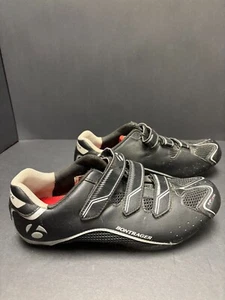 Trek Bontrager Solstice Road Bike shoes Black Mens 12 With Clips Good Condition - Picture 1 of 7