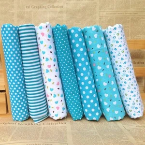 7Pcs 10" x 10" Top Cotton Craft Fabric Bundle Squares Patchwork DIY Sewing Sc... - Picture 1 of 2