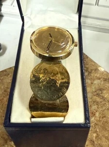 Reloj Pulsera Vicence Italia Mujer Caja Oro 14K Milor / 200 Liras Moneda Puño - Imagen 1 de 11