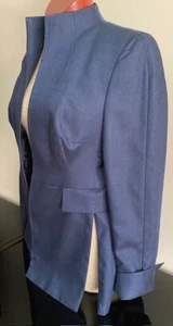 Beautiful AKRIS cashmere silk navy jacket size 10/40 - Picture 1 of 10