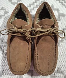 Ben Sherman Mens Dodge Shoes BNWOB UK 6 Brown Suede Lace Up Boat Shoe Immaculate - Picture 1 of 23