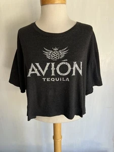 Camiseta Top Corta AVION TEQUILA Oficial Para Mujer Alcohol Bar Promo Midriff Talla 2XL - Imagen 1 de 3