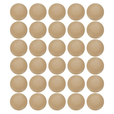 30pcs PU Leather Covered Button 12.5mm Aluminum Shank Round Button, Camel - Image 1 of 4