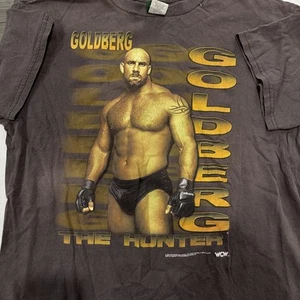Vintage 1999 Logotel GOLDBERG T-Shirt Size XL Grey WCW No Tag Used Wrestling #14 - Picture 1 of 6