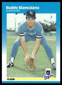 1987 Fleer Buddy Biancalana Kansas City Royals #364 - Picture 1 of 2
