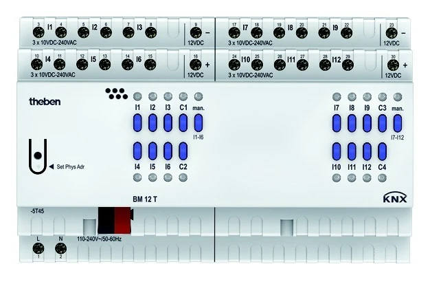 Theben Binäreingang BM 12 T KNX Bussystem-Binäreingang 4940235 Binäreingang - Bild 1 von 4