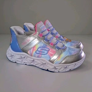 *Skechers* Girls Shoes, Size 3, Galaxy Lights, Tie Dye, Slip Ins, Memory Foam - Picture 1 of 10