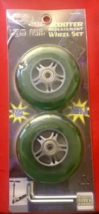 CX Skate Liquid Metal Scooter Replacement Wheel Set 100mm #10388 Green NEW! - Picture 1 of 6
