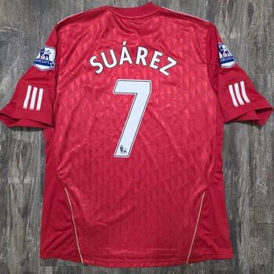 2011 Adidas Liverpool дома футбол Джерси Луис Суарес мужчин XL Уругвай Англии EPL - Изображение 1 из 4