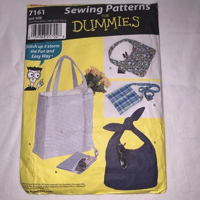 Simplicity Sewing For Dummies 7161 Soft Bags & Totes FREE SHIPPING - Image 1 of 3