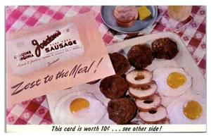 RICHMOND VIRGINIA JORDANS VIRGINIA SMOKE HOUSE RESTAURANT - ADVERTISING POSTCARD - Picture 1 of 2