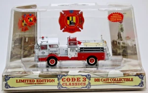 CODE 3 COLLECTIBLES CLASSICS MACK C PUMPER BALTIMORE FIRE DEPARTMENT ENGINE 34 - Picture 1 of 6