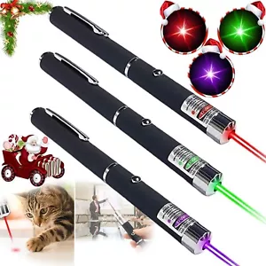 3 PCS Laser Pen Pointer for Cat toy Interactive Teaching Green Red Violet light - Picture 1 of 3