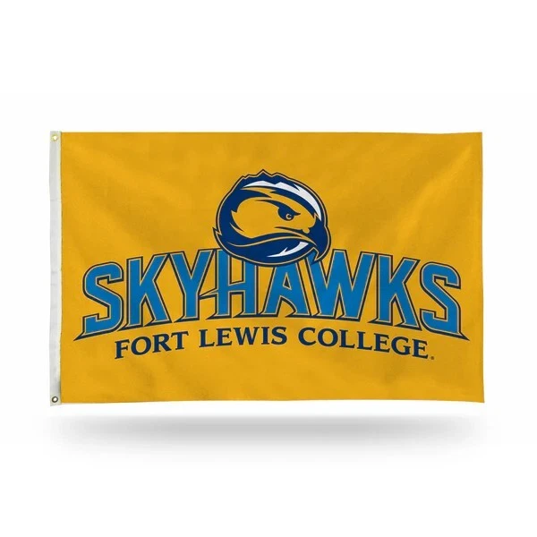 Bandera Fort Lewis College Skyhawks Fondo Amarillo Logotipo Equipo 3x5 pies Foto 1 de 1