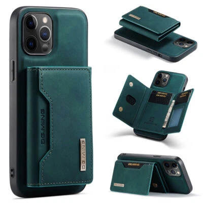 Luxury Magnetic 2 in 1 Detachable Pouch Wallet Case Cover for Samsung and iPhone - Image 1 of 4