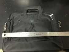 1 DELL Black Leather / Mesh 11.5"  Laptop / Tablet Carry Case (5) Pockets  Used