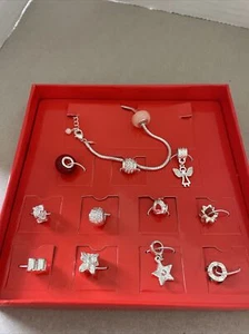 Avon Silver Tone Charm Bracelet Gift Set - Cherished Memories 13 Pc. - Picture 1 of 7