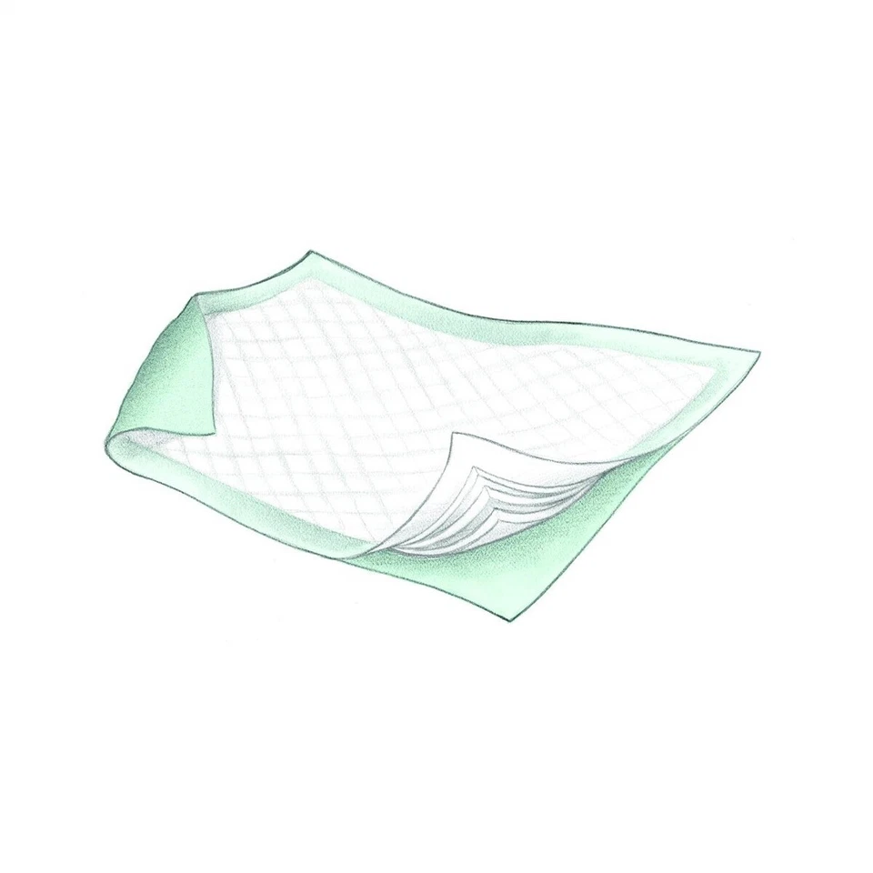 COVIDIEN Wings Underpad, 36 X 36 Inch, Disposable, Heavy Absorbency, Bag of 12,