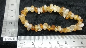 Bracelet baroque CITRINE chauffee grosses pierres roulées - lithotherapie chips - Imagen 1 de 1