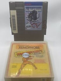Xenophobe (Nintendo NES, 1988）Game Cart w Permastruct Box - Authentic & Tested