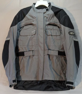 Chaqueta de moto para mujer Cortech Lite talla L negra gris con forro, pesada Foto 1 de 4