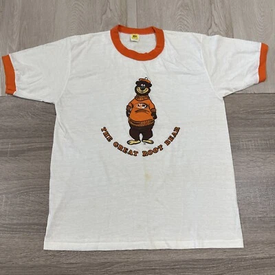 Vtg A&W Root Beer The Great Root Bear Single Stitch T-Shirt USA Velva Sheen Lg - Image 1 of 4