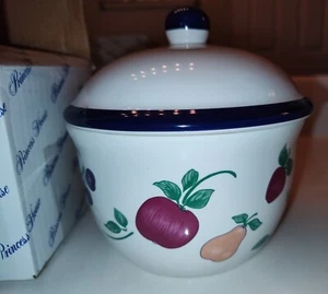 Butterdose, Dipschale oder Marmeladenglas mit Deckel & Messer Princess House 242 💐Neu🍇 Top - Bild 1 von 9