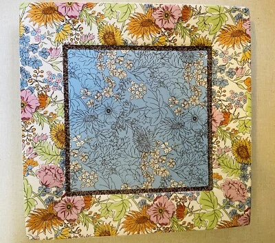 222 Fifth Floral Revelry Dinner Plate 10 1/2" White Floral Border Never Used - Image 1 of 3