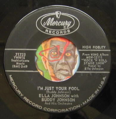 HEAR Ella & Buddy Johnson 45 I Don't Want Nobody/I'm Just Your Fool R&B jump EX - Image 1 of 2