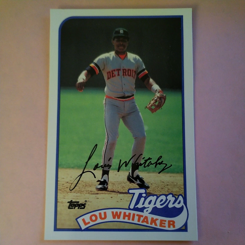 1989 Topps/LJN Baseball Talk - #162 Lou Whitaker - Image 1 of 2