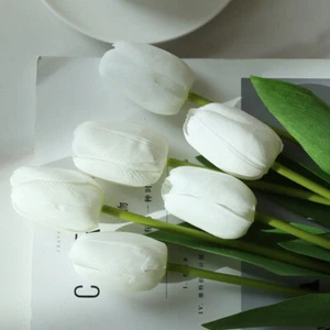 6/12pcs Tulip Artificial Flowers DIY Fake flowers Ornaments Flower Arrangement - Picture 1 of 24