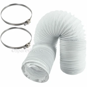 Tubo de extensión de manguera de ventilación de 13 pies de largo y clips para secadora SWAN - Imagen 1 de 5