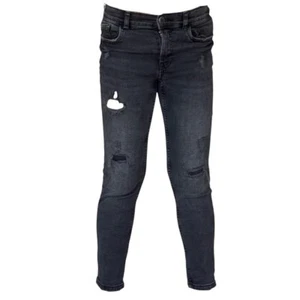 ZARA BOYS SLIM FIT STRECHY DISTRESSED JEANS - Picture 1 of 7
