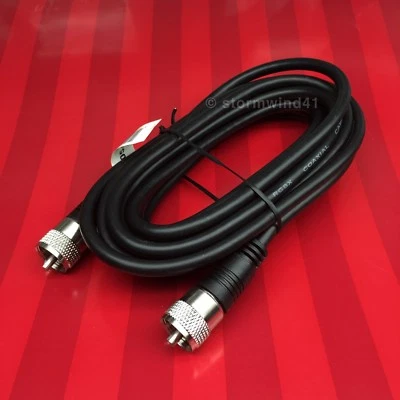 NEW 12 ft RG-8X coaxial coax UHF male PL-259 antenna cable 50 ohm *USA Seller* - Image 1 of 2