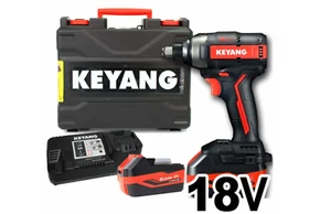 KEYANG DW18BLA 2x5.0Ah BL 18V Max Keyless 6.35mm 3200rpm 210Nm LED Charger220V - Picture 1 of 11