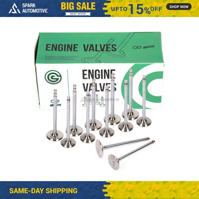 Intake Exhaust Valves Fit 89-97 Nissan 240SX Axxess D21 Pickup 2.4L SOHC KA24E - Image 1 of 4