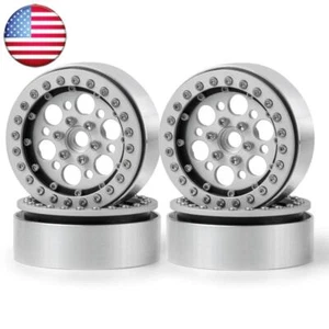 FLYXM 4pcs 2.2'' Metal Beadlock Wheel Rims for RC TRX4 SCX10 CC01 F350 RC4WD D90 - Picture 1 of 7