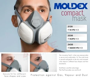 Máscaras faciales serie MOLDEX 5000 medias máscaras respiratorias listas para usar máscara compacta - Imagen 1 de 20