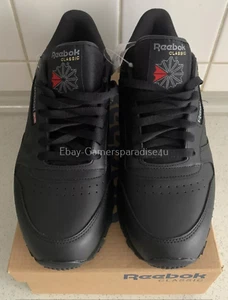 REEBOK CLASSIC LEATHER SNEAKER LEDER SCHUHE UNISEX SCHWARZ - NEU&OVP MIT KARTON - Bild 1 von 8