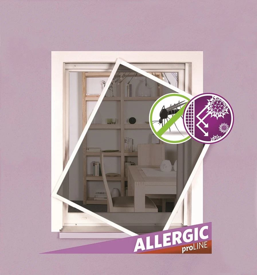 easy life Insektenschutzfenster Pollenschutz proLINE ALLERGICpro Alurahmen - Bild 1 von 1