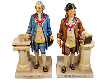 Masonic Brothers/Statesmen Goebel Figurines George Washington, Ben Franklin 1957